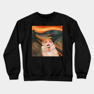 Screaming Hamster Painting Crewneck Sweatshirt